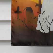 Load image into Gallery viewer, Halloween Miniature Schanuzer White Flag Canvas House Size BB4319CHF