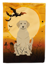 Load image into Gallery viewer, Halloween Yellow Labrador Flag Canvas House Size BB4321CHF