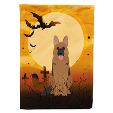 Load image into Gallery viewer, Halloween German Shepherd Flag Canvas House Size BB4333CHF