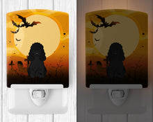Load image into Gallery viewer, Halloween Poodle Black Ceramic Night Light BB4337CNL