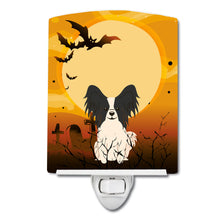 Load image into Gallery viewer, Halloween Papillon Black White Ceramic Night Light BB4342CNL