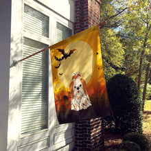 Load image into Gallery viewer, Halloween Shih Tzu Red White Flag Canvas House Size BB4353CHF