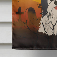 Load image into Gallery viewer, Halloween Shih Tzu Black White Flag Canvas House Size BB4354CHF