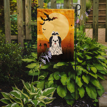 Load image into Gallery viewer, Halloween Shih Tzu Black White Garden Flag - Outdoor Decorative Yard Flag BB4354GF
