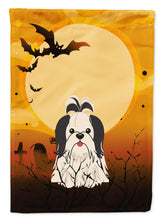Load image into Gallery viewer, Halloween Shih Tzu Black White Garden Flag - Outdoor Decorative Yard Flag BB4354GF