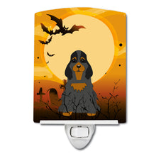 Load image into Gallery viewer, Halloween Cocker Spaniel Black Tan Ceramic Night Light BB4359CNL