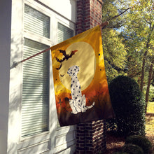 Load image into Gallery viewer, Halloween Dalmatian Flag Canvas House Size BB4363CHF