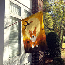 Load image into Gallery viewer, Halloween Corgi Flag Canvas House Size BB4366CHF