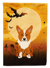 Load image into Gallery viewer, Halloween Corgi Flag Canvas House Size BB4366CHF
