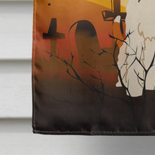 Load image into Gallery viewer, Halloween Wire Fox Terrier Flag Canvas House Size BB4367CHF
