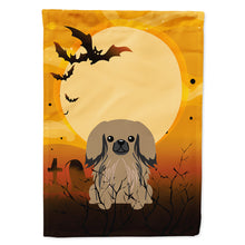 Load image into Gallery viewer, Halloween Pekingnese Tan Flag Canvas House Size BB4368CHF