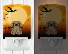 Load image into Gallery viewer, Halloween Pekingnese Tan Ceramic Night Light BB4368CNL