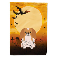 Load image into Gallery viewer, Halloween Pekingnese Red White Flag Canvas House Size BB4369CHF