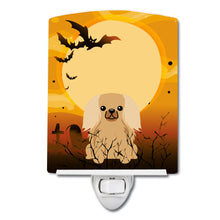 Load image into Gallery viewer, Halloween Pekingnese Fawn Sable Ceramic Night Light BB4370CNL