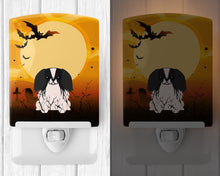 Load image into Gallery viewer, Halloween Pekingnese Black White Ceramic Night Light BB4371CNL