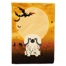 Load image into Gallery viewer, Halloween Pekingnese Cream Flag Canvas House Size BB4372CHF