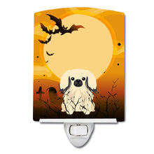 Load image into Gallery viewer, Halloween Pekingnese Cream Ceramic Night Light BB4372CNL