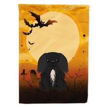 Load image into Gallery viewer, Halloween Pekingnese Black Flag Canvas House Size BB4373CHF