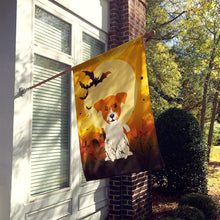 Load image into Gallery viewer, Halloween Jack Russell Terrier Flag Canvas House Size BB4374CHF