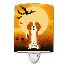 Load image into Gallery viewer, Halloween English Foxhound Ceramic Night Light BB4376CNL