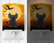 Load image into Gallery viewer, Halloween Chinese Crested Black Ceramic Night Light BB4378CNL