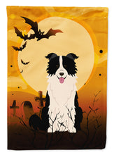 Load image into Gallery viewer, Halloween Border Collie Black White Garden Flag - Outdoor Decorative Yard Flag BB4384GF