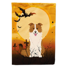 Load image into Gallery viewer, Halloween Border Collie Red White Flag Canvas House Size BB4385CHF