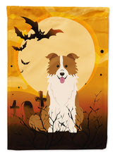 Load image into Gallery viewer, Halloween Border Collie Red White Garden Flag - Outdoor Decorative Yard Flag BB4385GF
