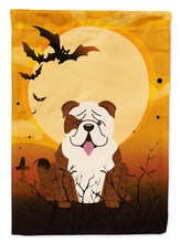 Load image into Gallery viewer, Halloween English Bulldog Brindle White Garden Flag - Outdoor Decorative Yard Flag BB4387GF