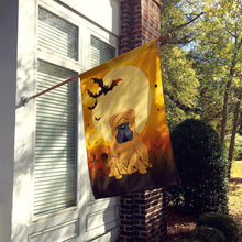 Load image into Gallery viewer, Halloween English Bulldog Red Flag Canvas House Size BB4388CHF