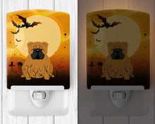 Load image into Gallery viewer, Halloween English Bulldog Red Ceramic Night Light BB4388CNL