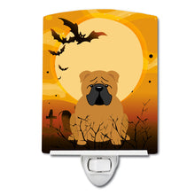 Load image into Gallery viewer, Halloween English Bulldog Red Ceramic Night Light BB4388CNL