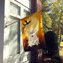 Load image into Gallery viewer, Halloween English Bulldog White Flag Canvas House Size BB4389CHF