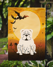 Load image into Gallery viewer, Halloween English Bulldog White Garden Flag - Outdoor Decorative Yard Flag BB4389GF