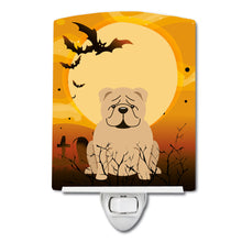 Load image into Gallery viewer, Halloween English Bulldog Fawn Ceramic Night Light BB4390CNL