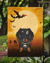 Load image into Gallery viewer, Halloween Wire Haired Dachshund Dapple Garden Flag - Outdoor Decorative Yard Flag BB4394GF
