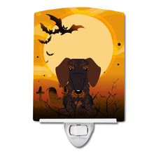 Load image into Gallery viewer, Halloween Wire Haired Dachshund Chocolate Ceramic Night Light BB4395CNL
