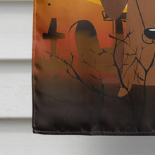 Load image into Gallery viewer, Halloween Dachshund Red Brown Flag Canvas House Size BB4396CHF
