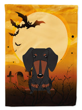 Load image into Gallery viewer, Halloween Dachshund Black Tan Garden Flag - Outdoor Decorative Yard Flag BB4398GF