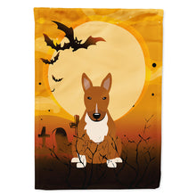 Load image into Gallery viewer, Halloween Bull Terrier Red Flag Canvas House Size BB4400CHF