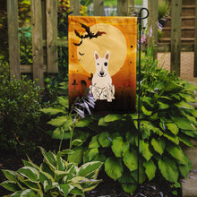 Load image into Gallery viewer, Halloween Bull Terrier White Garden Flag - Outdoor Decorative Yard Flag BB4404GF