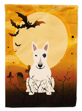 Load image into Gallery viewer, Halloween Bull Terrier White Garden Flag - Outdoor Decorative Yard Flag BB4404GF