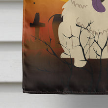 Load image into Gallery viewer, Halloween Chow Chow White Flag Canvas House Size BB4406CHF