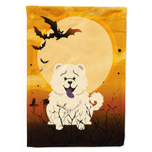 Load image into Gallery viewer, Halloween Chow Chow White Flag Canvas House Size BB4406CHF