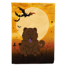 Load image into Gallery viewer, Halloween Chow Chow Chocolate Flag Canvas House Size BB4407CHF