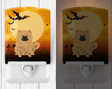 Load image into Gallery viewer, Halloween Chow Chow Cream Ceramic Night Light BB4410CNL