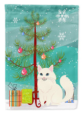 Load image into Gallery viewer, Turkish Angora Cat Merry Christmas Tree Garden Flag - Outdoor Decorative Yard Flag BB4413GF