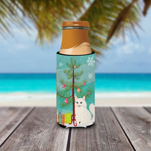 Load image into Gallery viewer, Turkish Angora Cat Merry Christmas Tree   Hugger for slim cans BB4413MUK