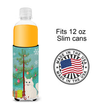 Load image into Gallery viewer, Turkish Angora Cat Merry Christmas Tree   Hugger for slim cans BB4413MUK