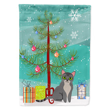Load image into Gallery viewer, Asian Cat Merry Christmas Tree Flag Canvas House Size BB4414CHF